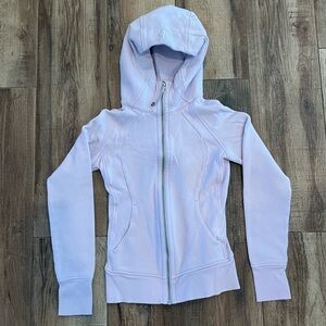 lululemon Scuba Full Zip Lavender Fitted Hoodie